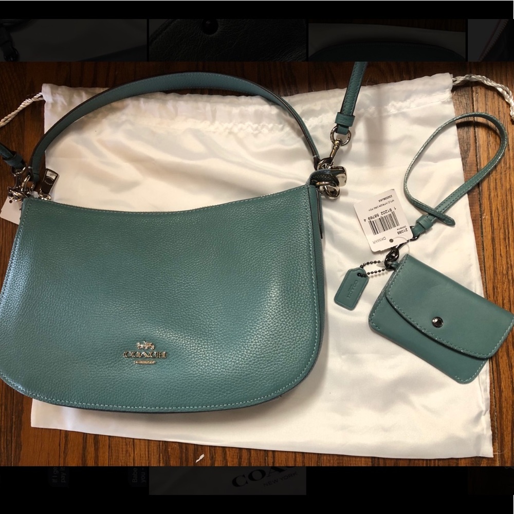 Never-been-used Coach Purse & Wristlet
